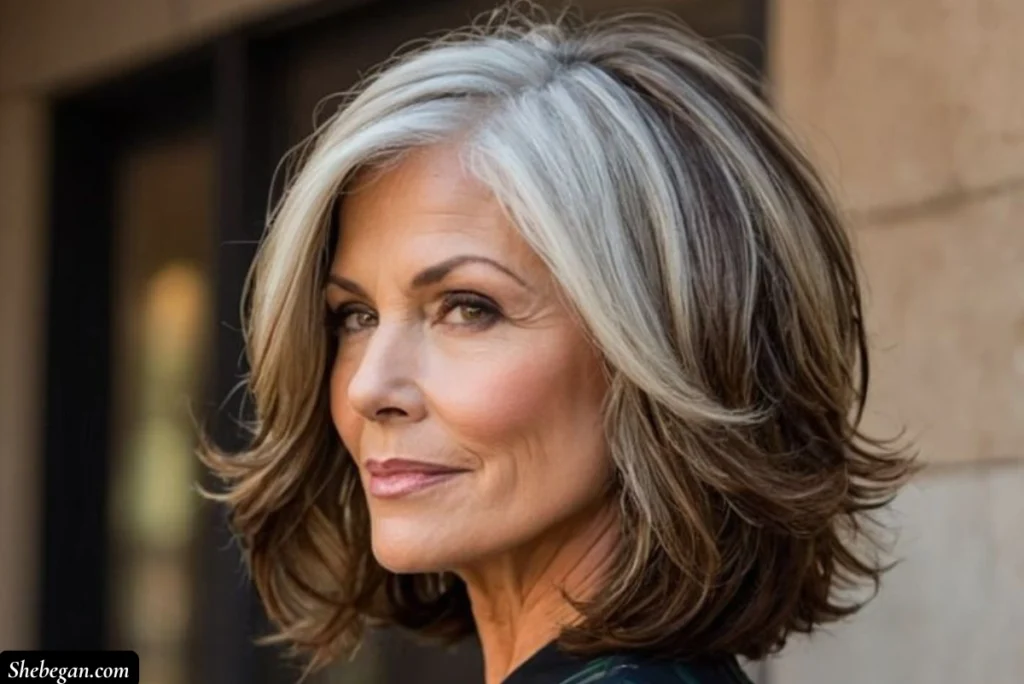 Shoulder-Length Hair Ideas for Women Over 60