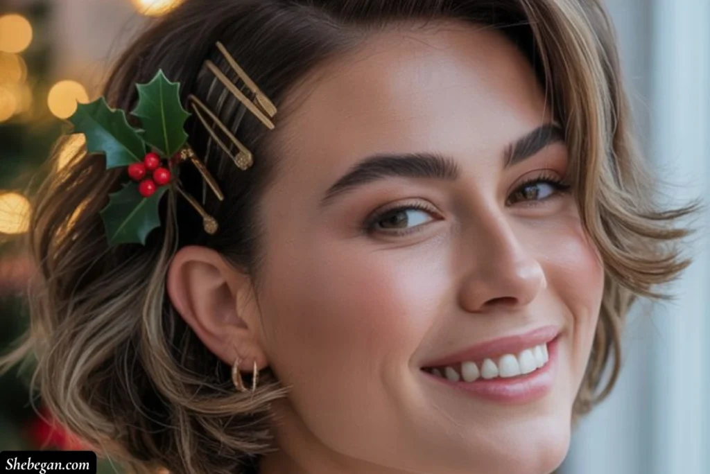 Christmas Hairstyles for Short Hair