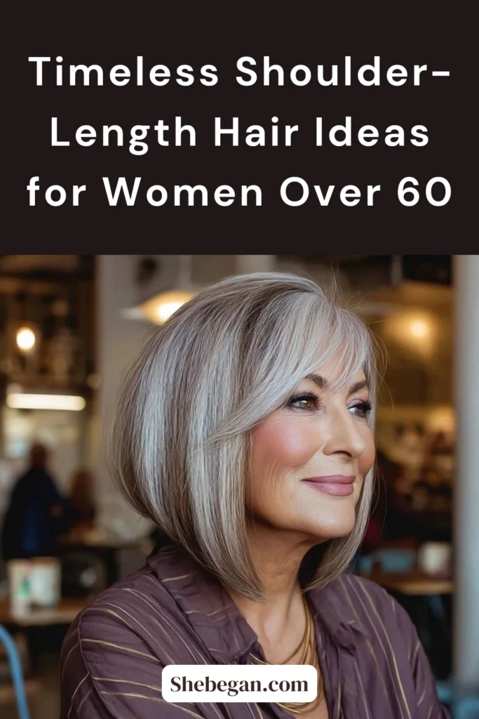 Shoulder-Length Hair Ideas for Women Over 60
